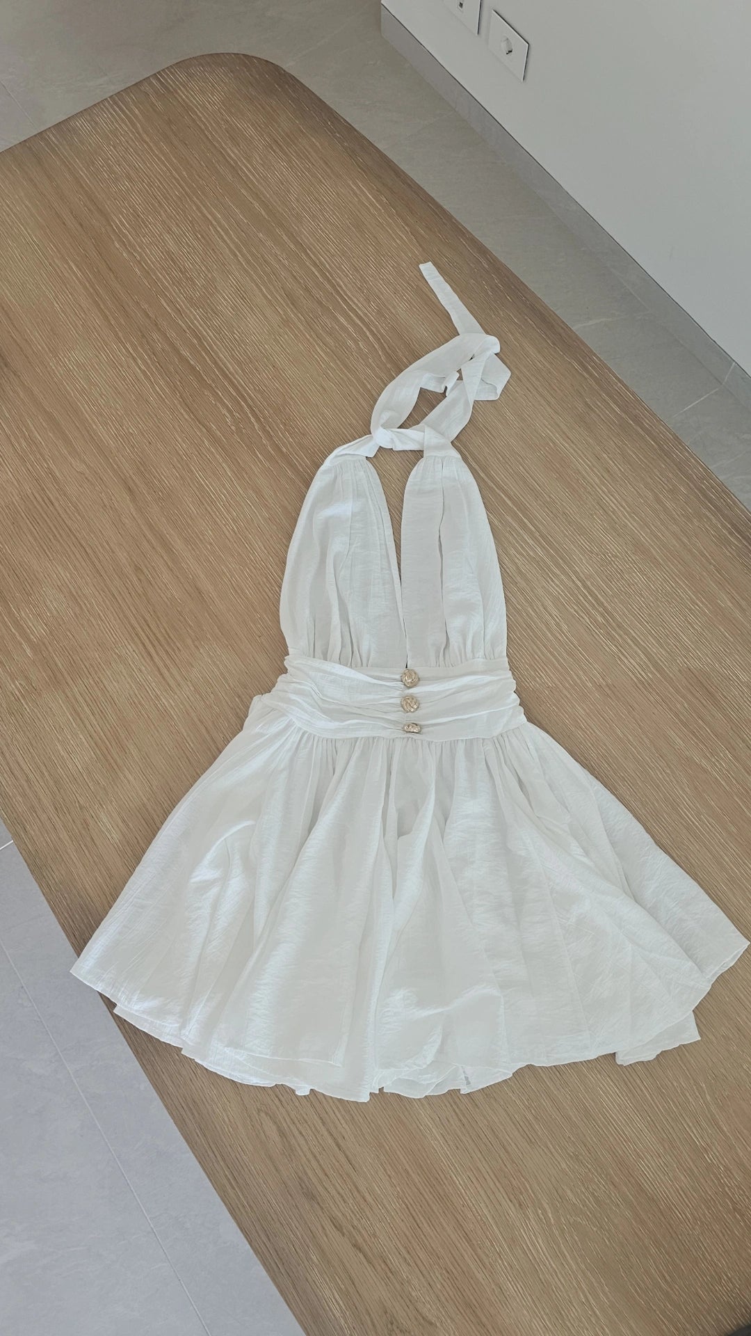 Ballerina dress with gold accents