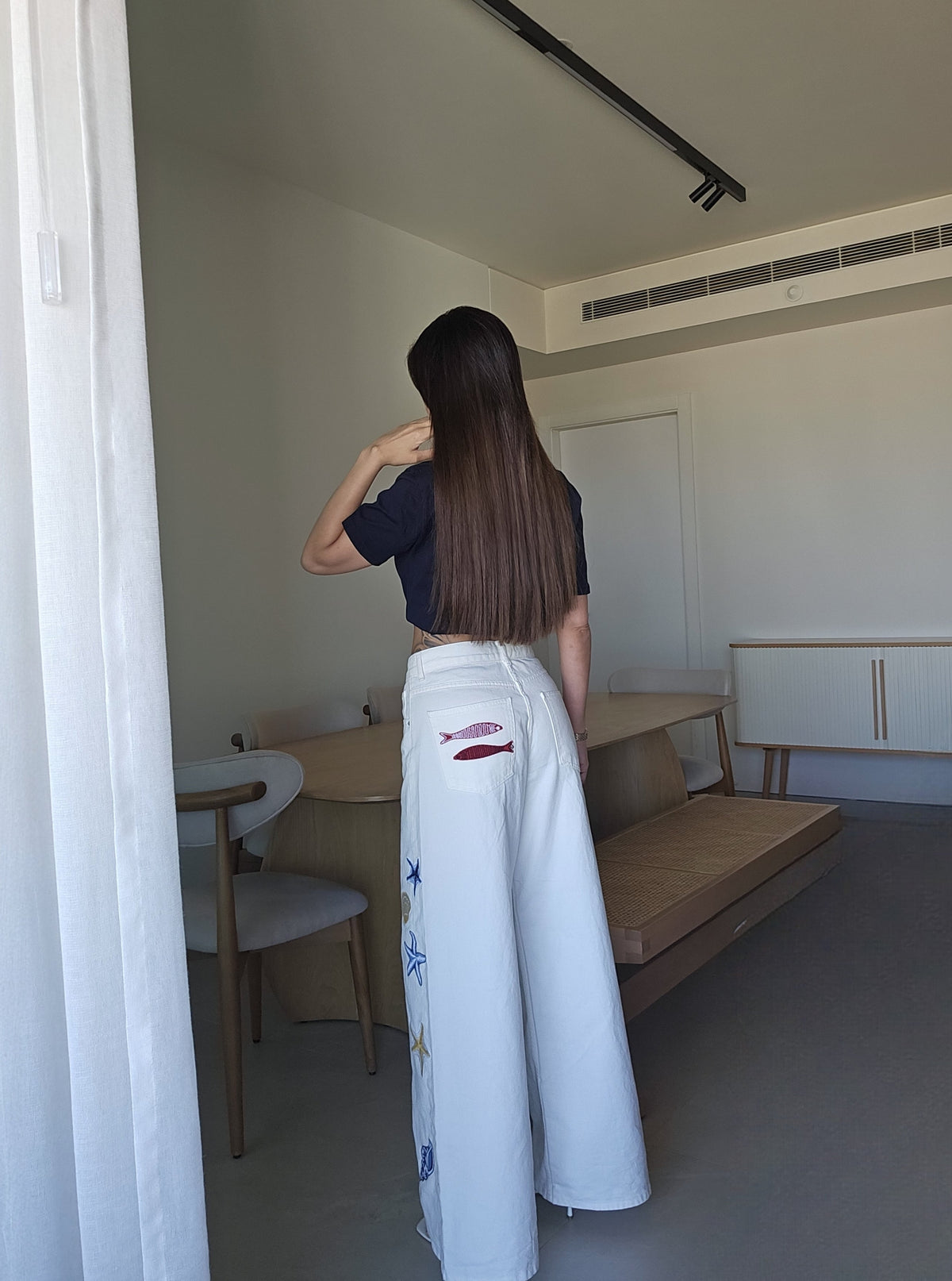 Coastal wide-leg jeans