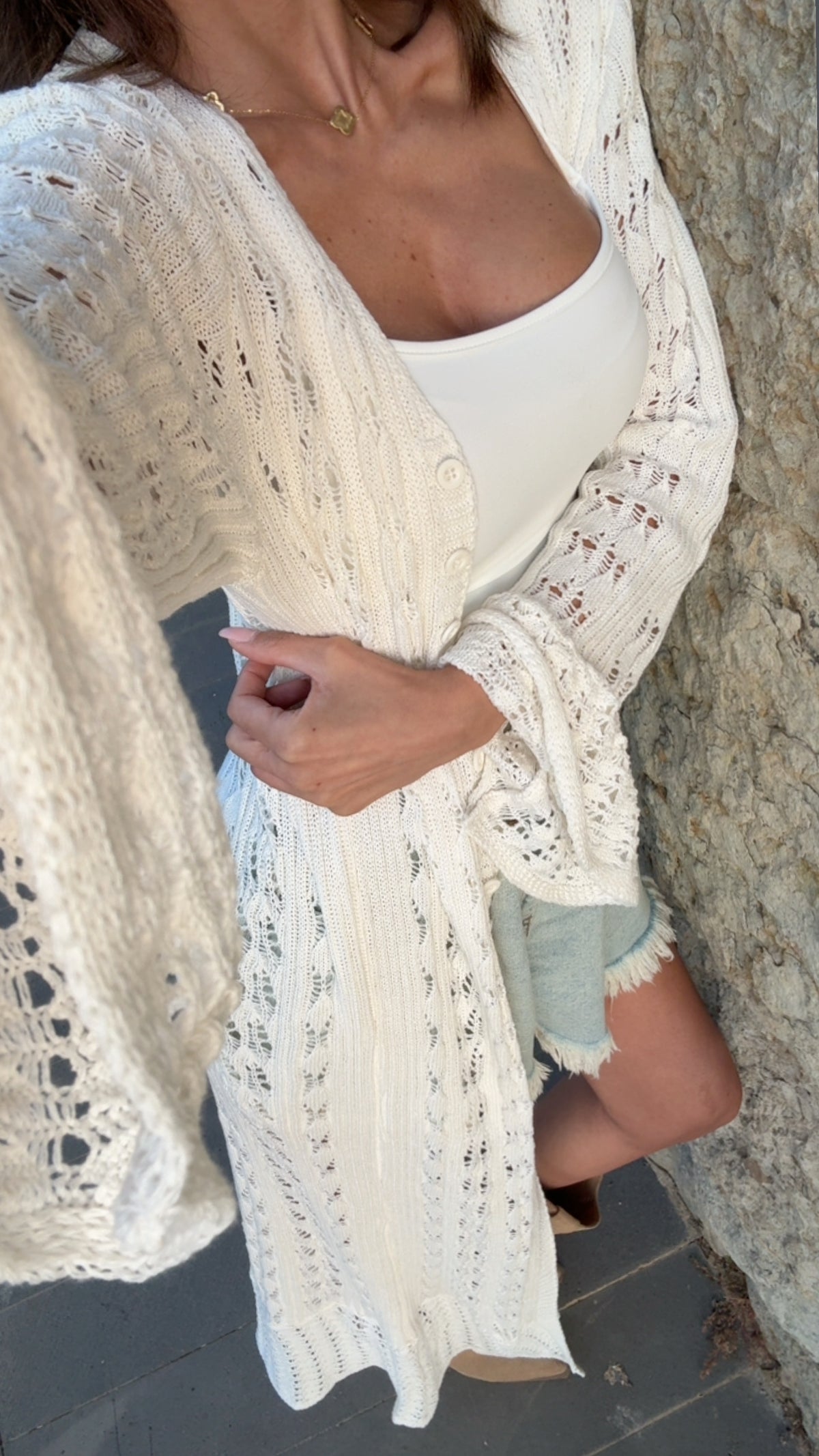 Amelie Knit beachwear dress/cardigan