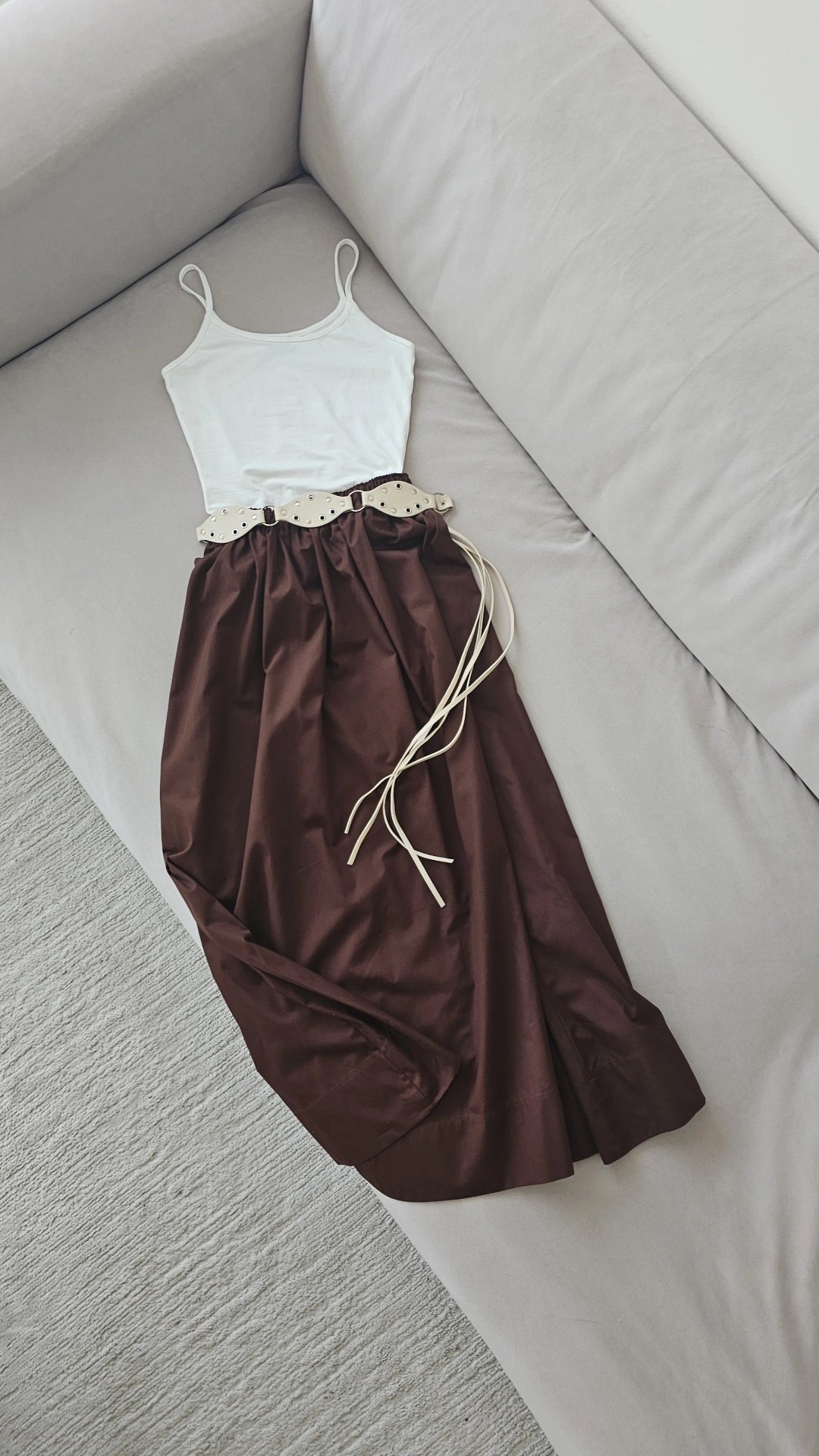Cotton maxi skirt