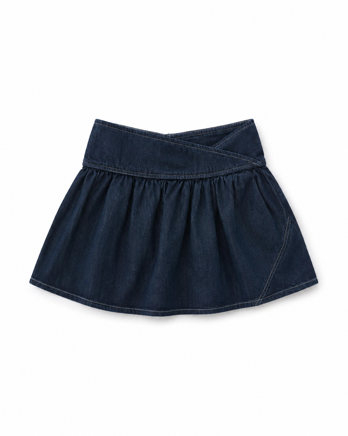 Mini denim skirt