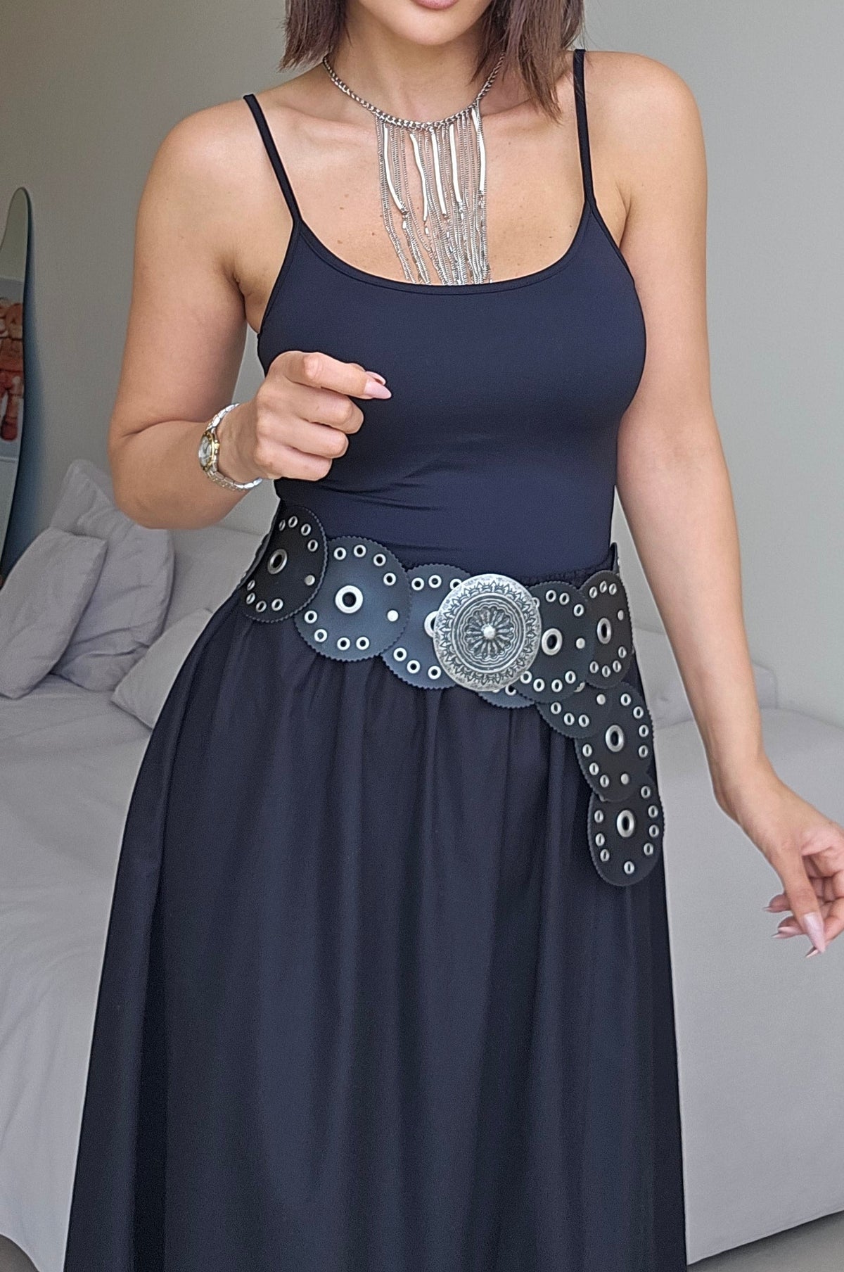 Cotton maxi skirt