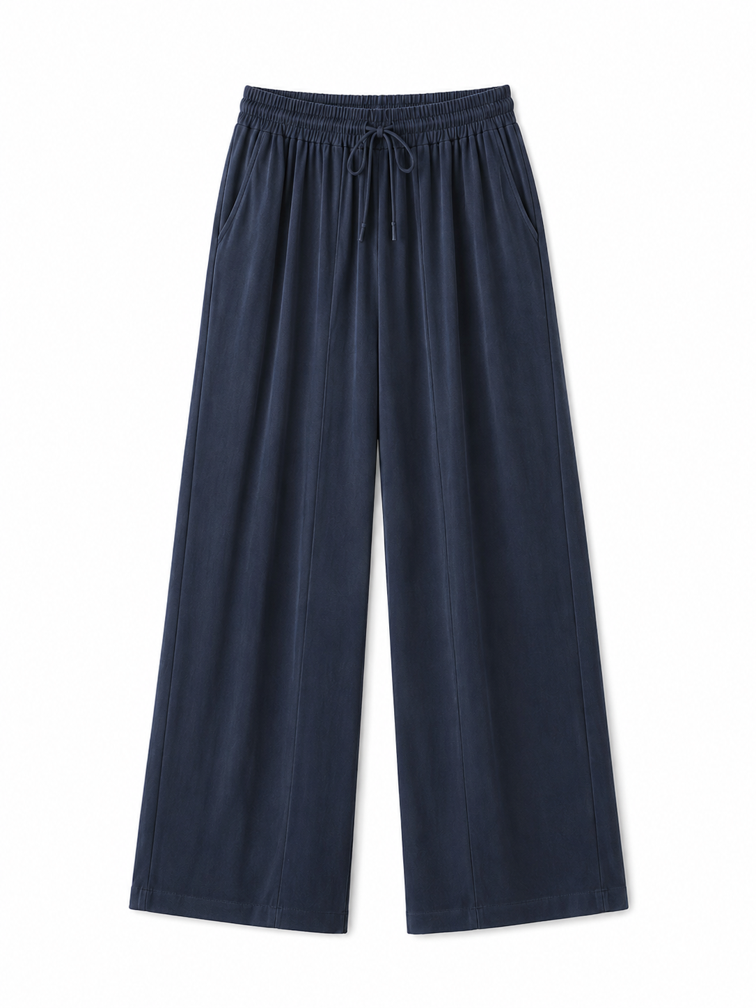 Wide leg tencel pants