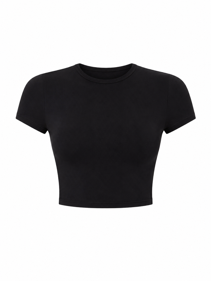 Black crop top