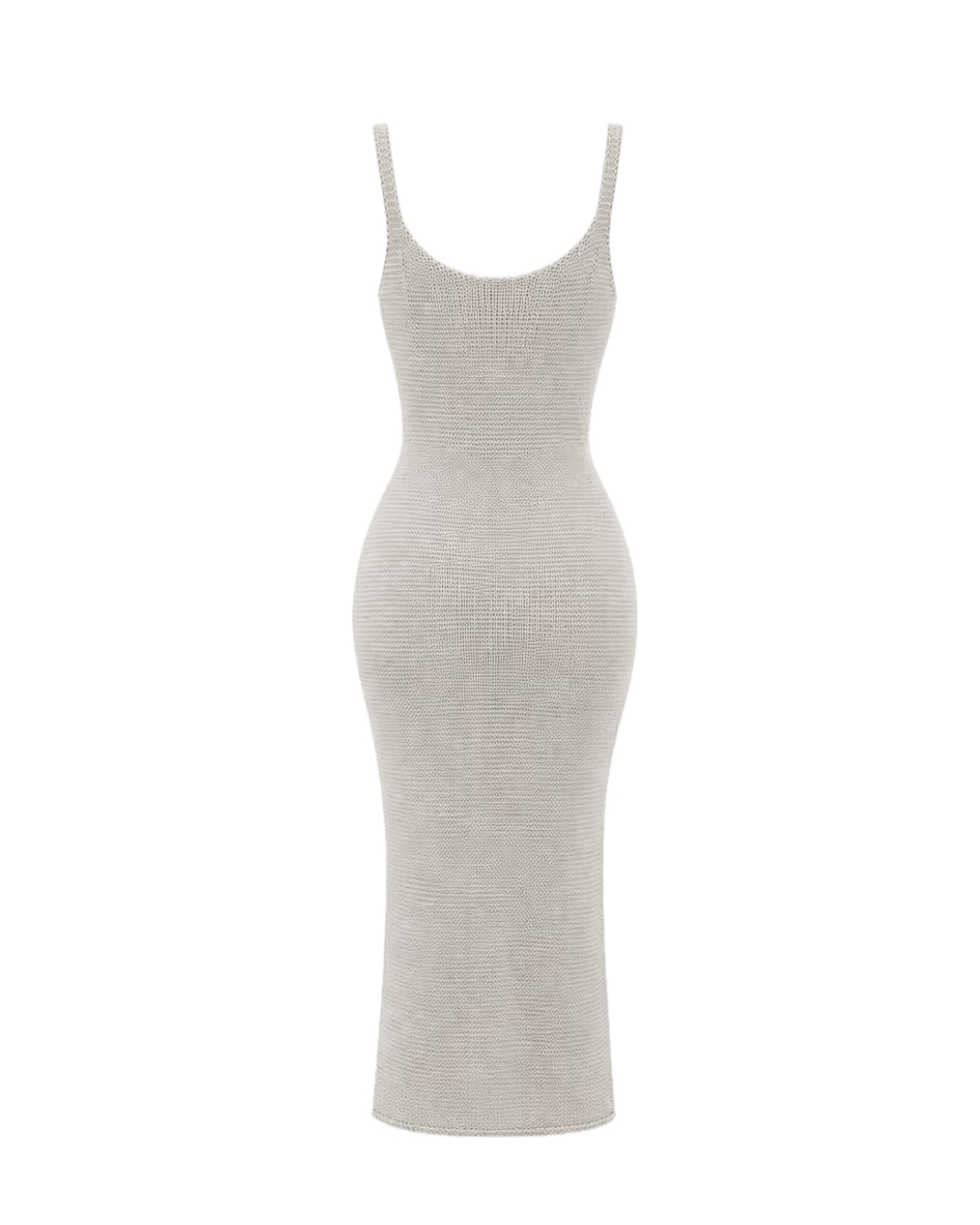 Crochet-knit cami bodycon maxi beachwear dress