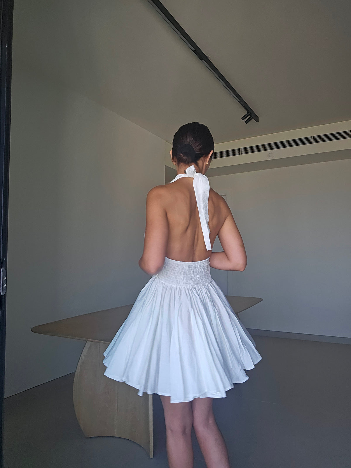 Ballerina dress with gold accents