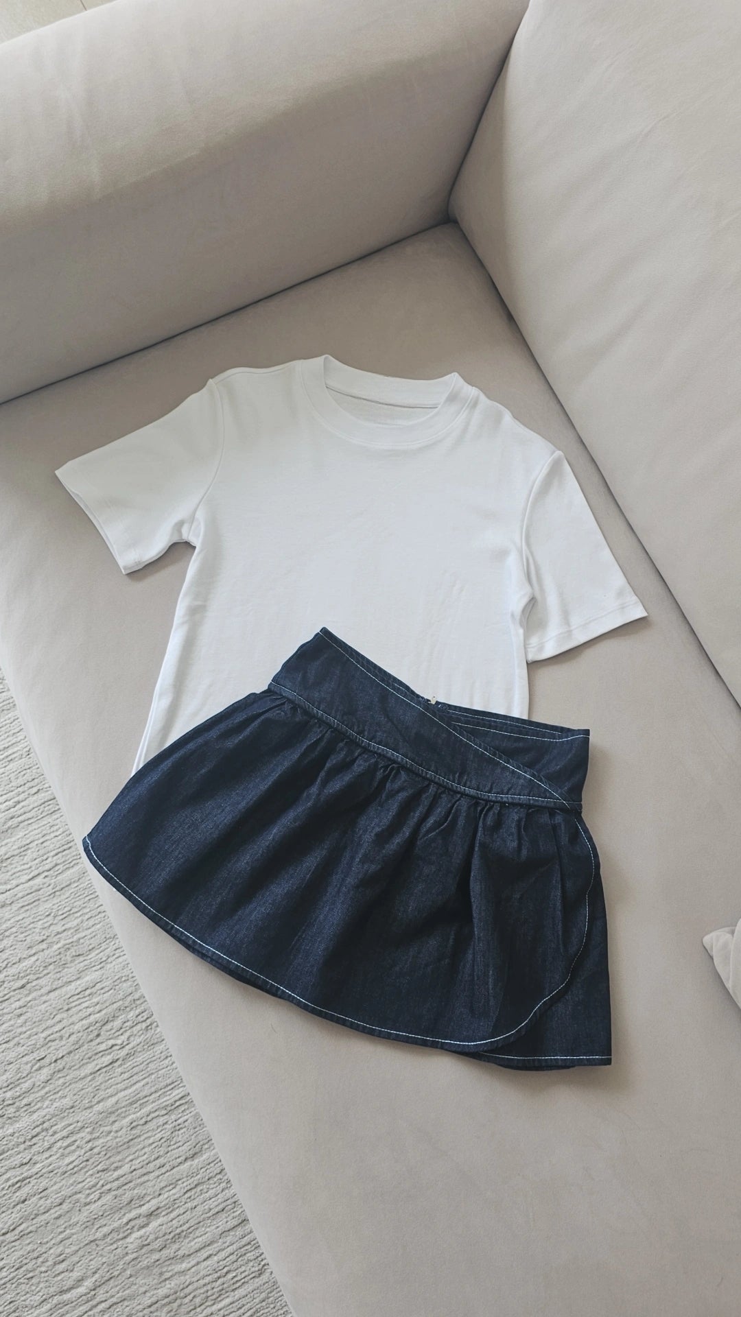 White crew-neck t-shirt