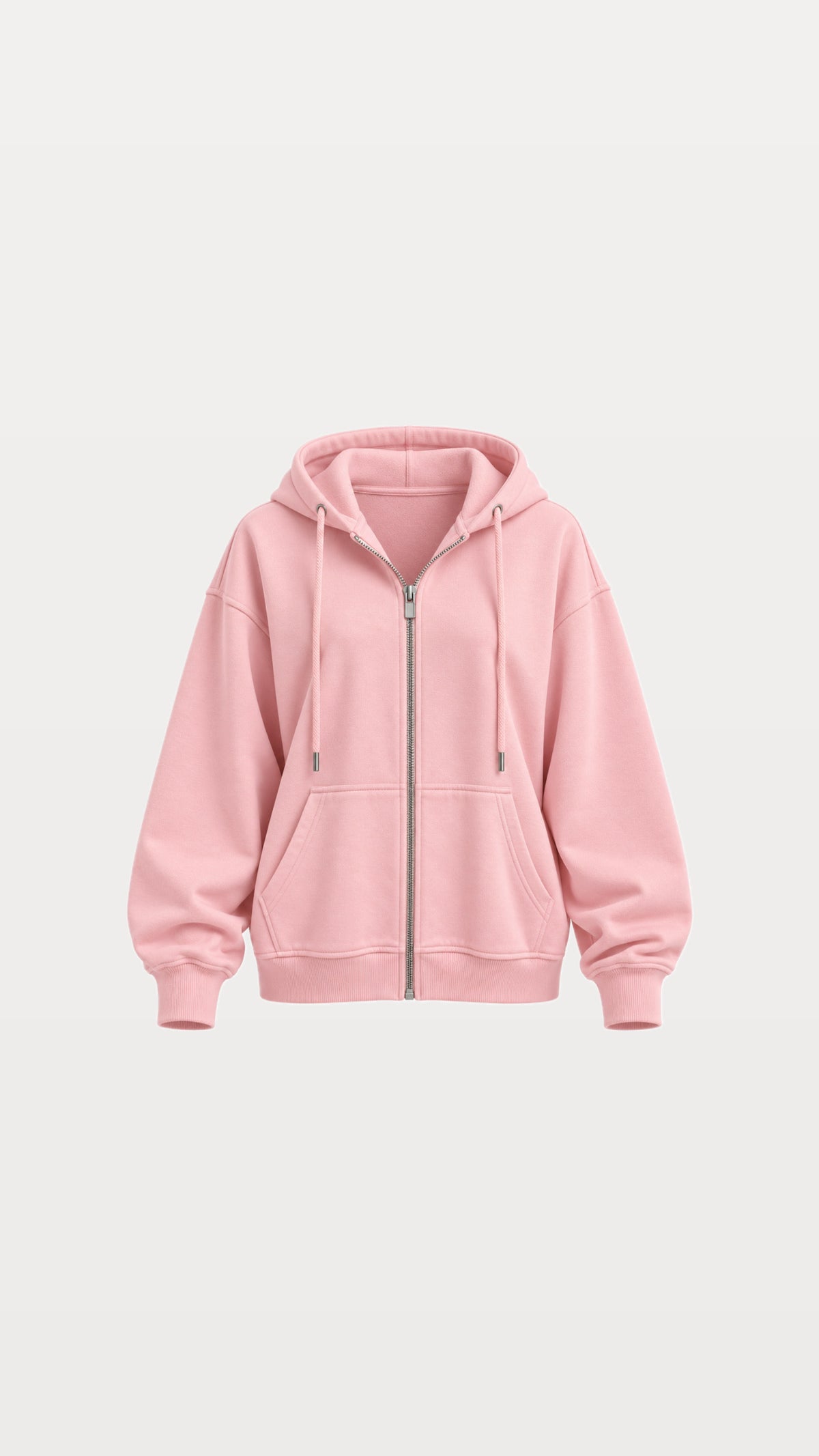 Regular-fit zip-up hooded sweatshirt