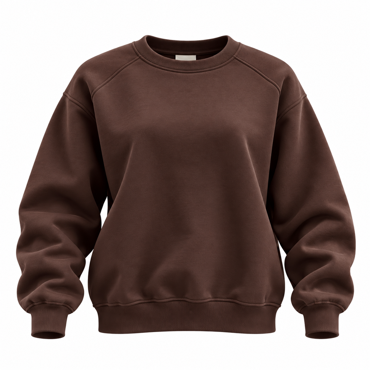 Fleeced crew-neck