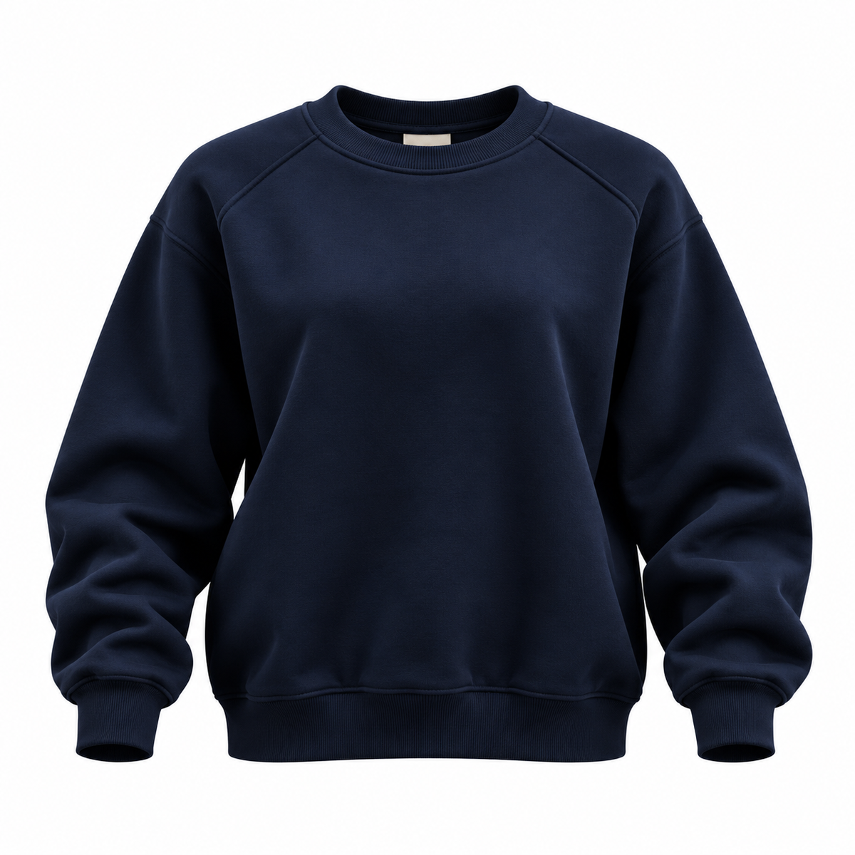 Fleeced crew-neck