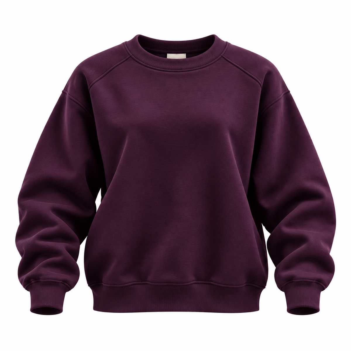 Fleeced crew-neck