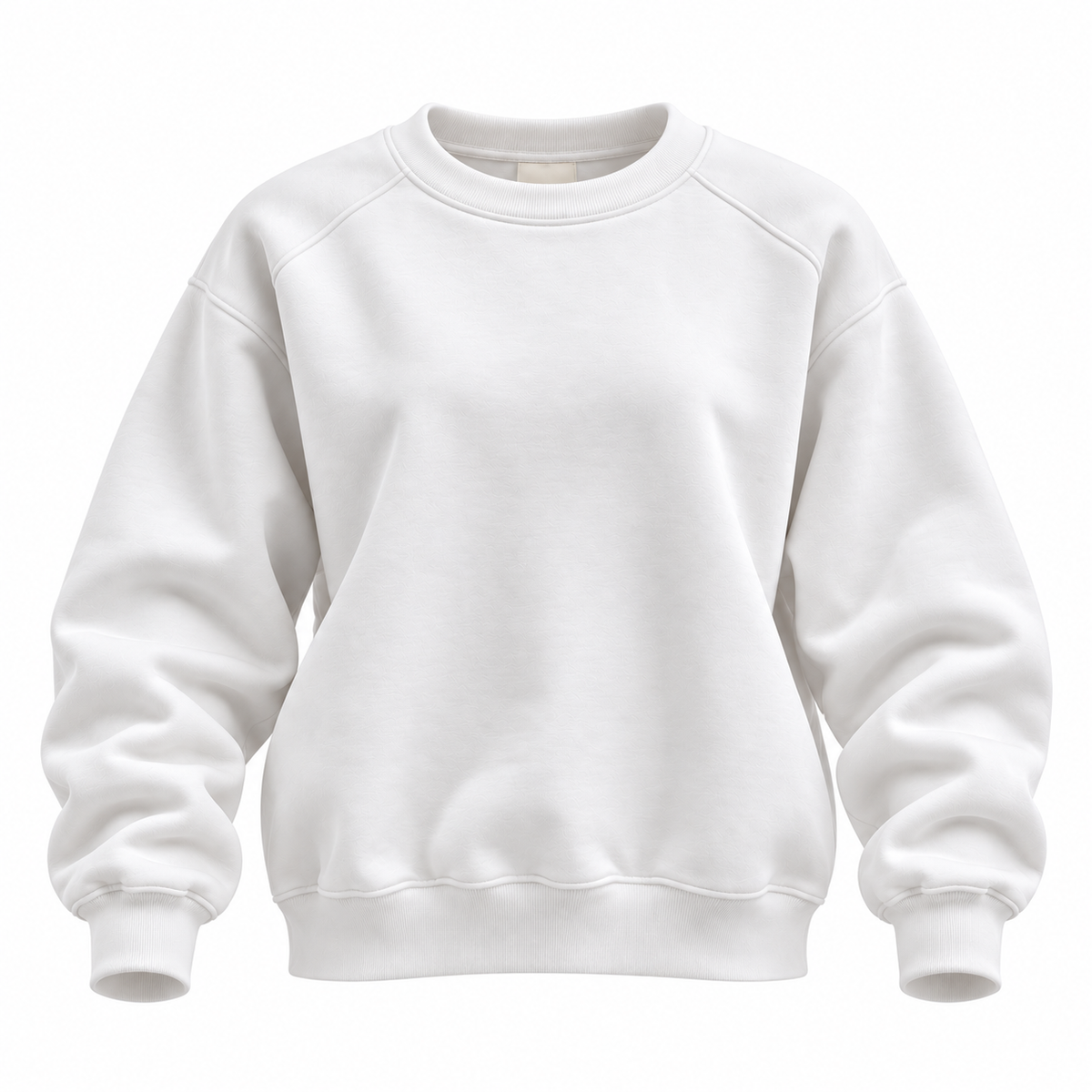 Fleeced crew-neck