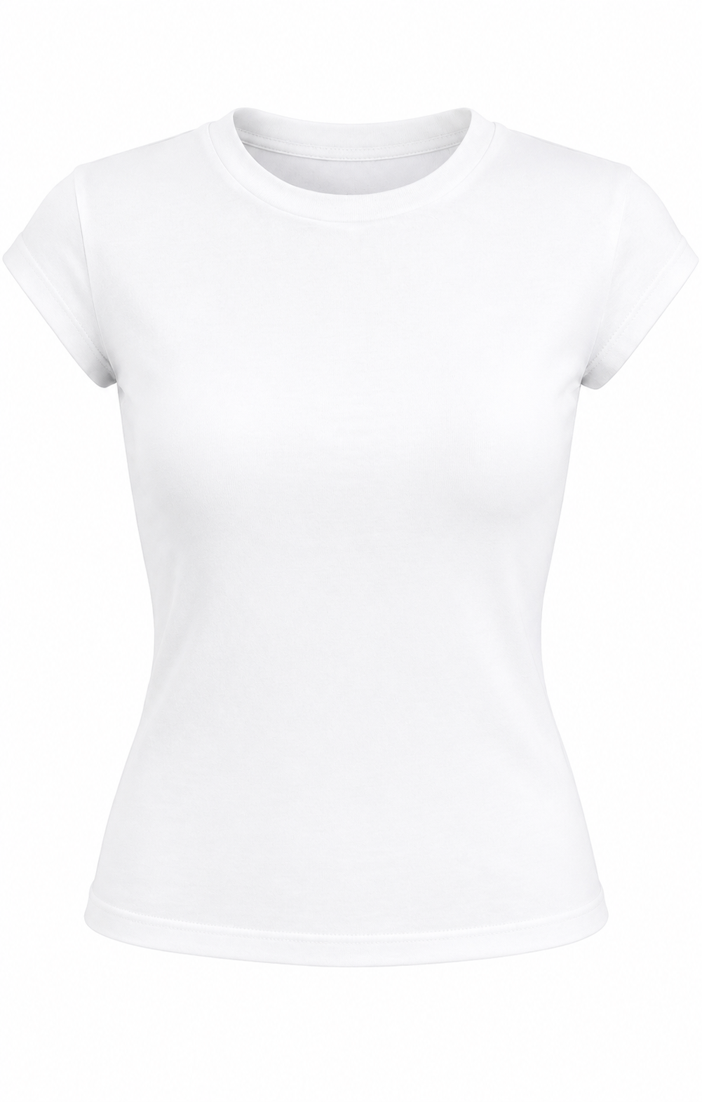 Cotton short-sleeve open-back top with hook-and-eye closures