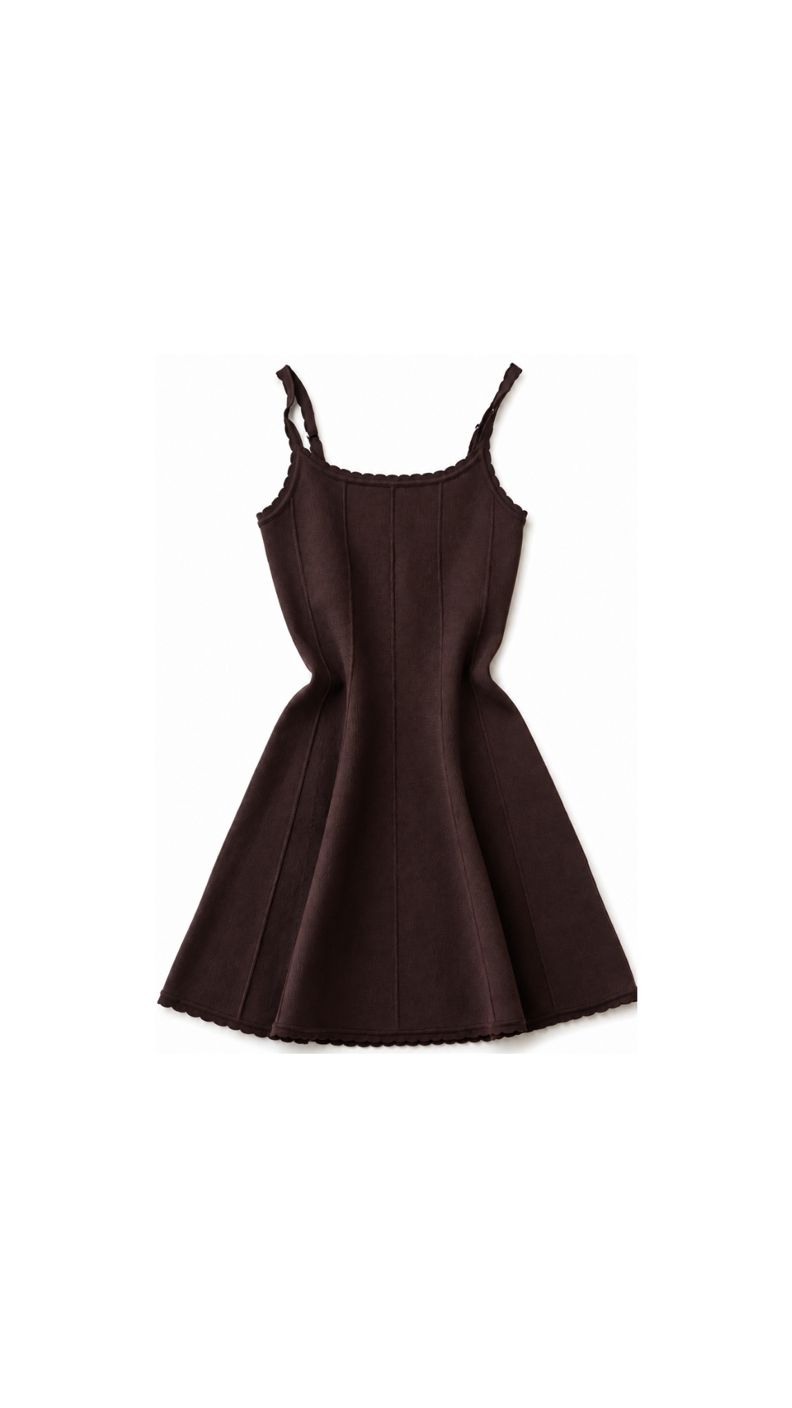 Knit princess-seam skater dress