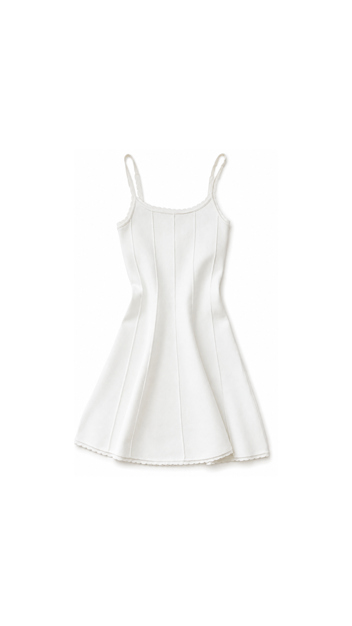 Knit princess-seam skater dress