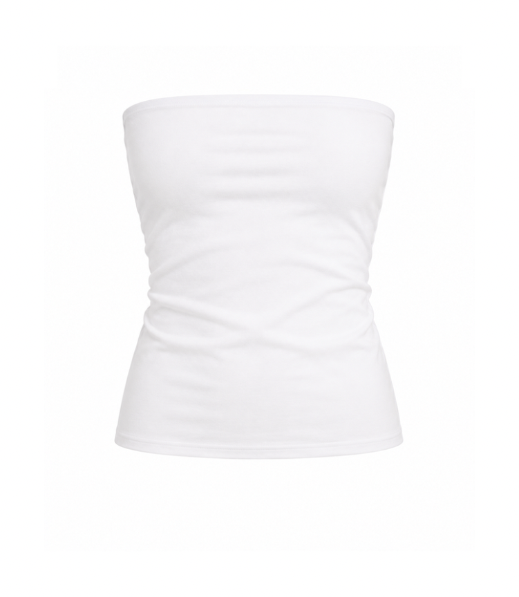 Strapless tube top