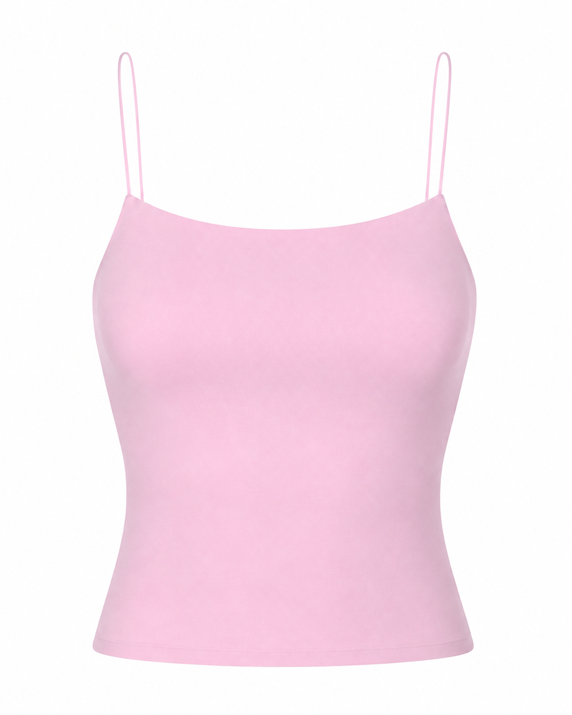 Seamless spaghetti strap cotton top