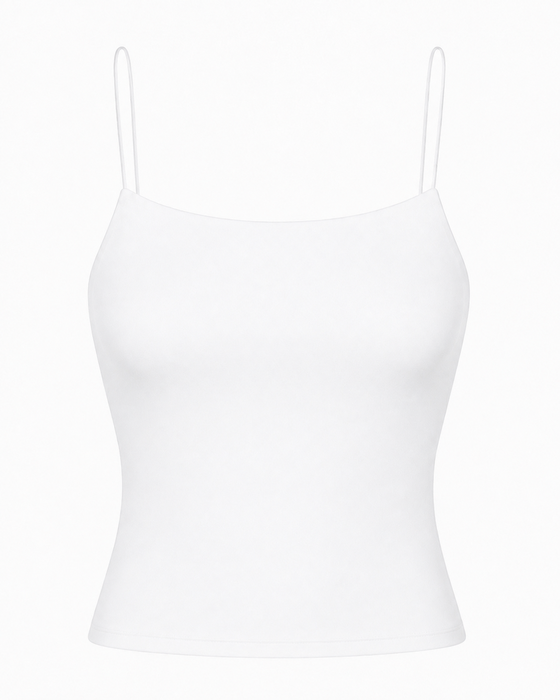 Seamless spaghetti strap cotton top