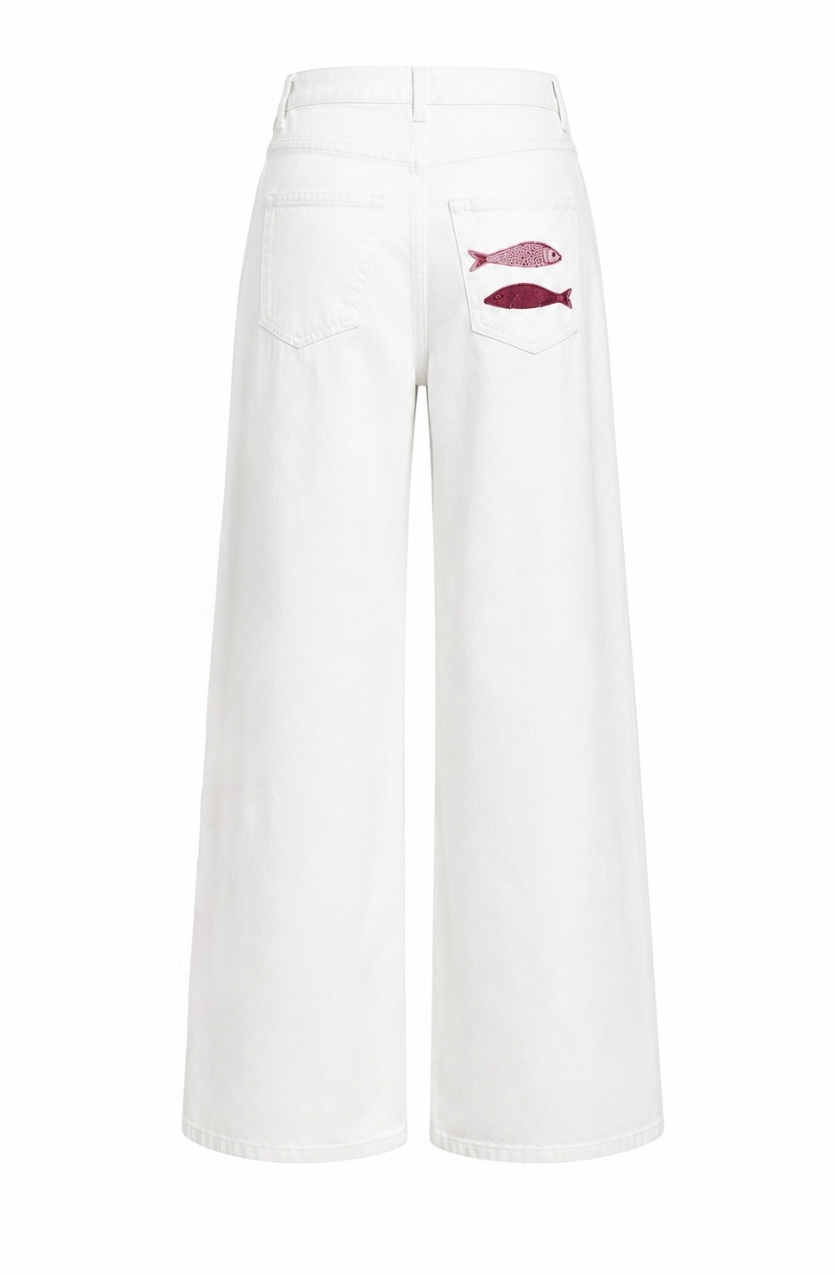 Coastal wide-leg jeans