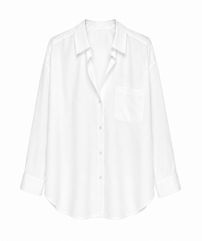 White long sleeve chemise