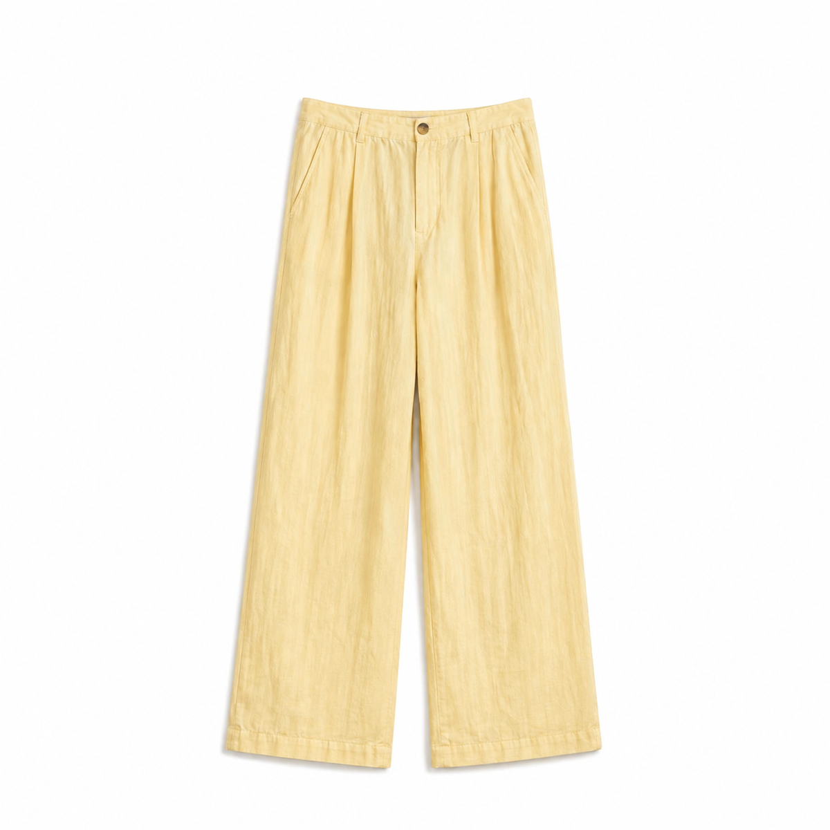 Linen wide-leg pants
