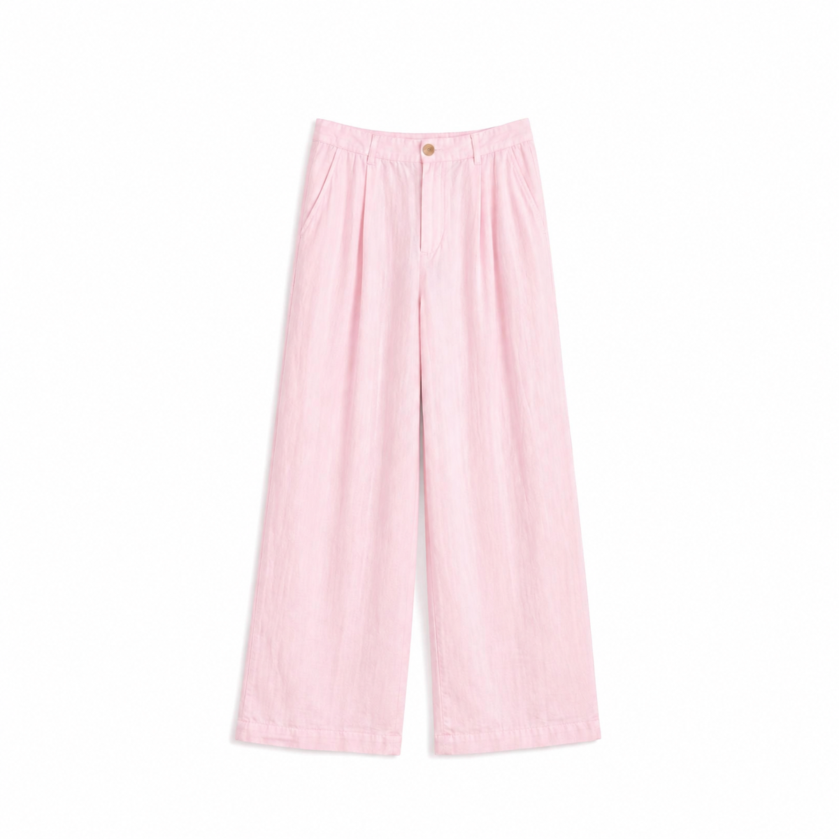 Linen wide-leg pants