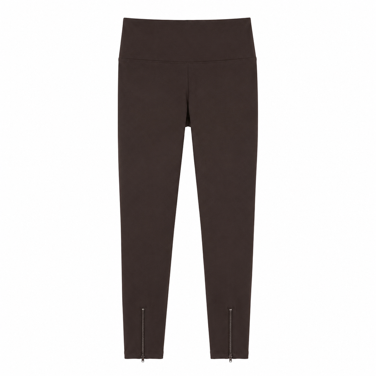 High-waisted ankle-zip legging