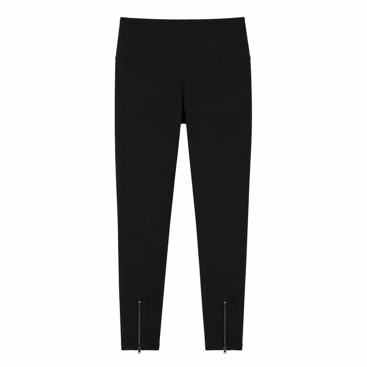 High-waisted ankle-zip legging