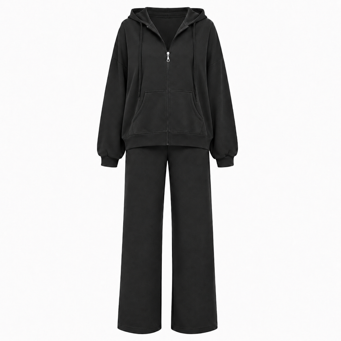 Wide-leg tracksuit lounge co-ord set