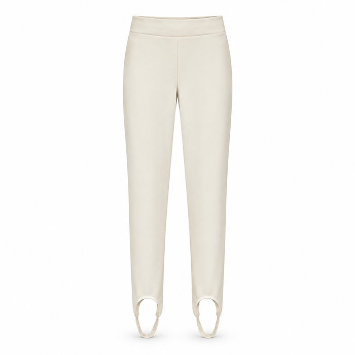 Fleece-lined foot-cutout stirrup legging